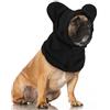 YUSHWENPTY Cappello Invernali per Cani Gattino Morbido Caldo Cappelli per Animali Domestici con Orecchie Protezione Contro il Rumore Cappuccio per la Testa e il Collo Cucciolo per Freddo Invernale,M (Nero)