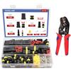 Pixelure 352pcs spina auto, connettore auto, spina auto impermeabile, spina impermeabile 12v, con strumento di crimpatura, 1/2/3/4 pin spine auto, adatto per auto moto auto barche camion