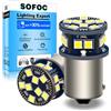 SOFOC 1156 BA15S LED Luce Retromarcia/Posizione/DRL Interno Camper Bianca 6V 12V 24V 6-60V AC/DC Canbus Ready per Moto & Auto 2pcs