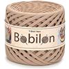 Bobilon Filato per magliette, per lavori a maglia, tessuto per maglieria, 100 m, per macramè, fai da te, borse, cestini, progetti di cuscini, 5-7 mm, caramello