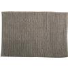 MSV - Tappetino da bagno in microfibra di ciniglia - Pelo lungo, antiscivolo - Comodo anello per appenderlo - Comfort e igiene ottimizzati - Talpa - Tappetino singolo - 50x80 cm
