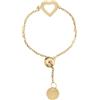 MILOR Anello donna regolabile oro 9kt - Anello cuore elegante e ipoallergenico - Gioielli made in Italy - Regalo per festa mamma, compleanno, anniversario, festa donna (Cuore)