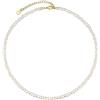 FOCALOOK Collana di Perle da Donna, Collana con Pietra di Nascita, Perle Barocche, Choker, Collana di Perle Placcata Oro, Ciondolo con Pietra di Nascita, Collana di Perle, Accessori di Gioielleria
