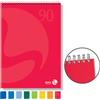 BM BLOCCO NOTES SPIRALATO lato corto 210x297mm 90gr 50fg 5mm COLOR BM (Conf.5)