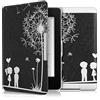 kwmobile Custodia eReader Compatibile con Amazon Kindle Paperwhite Cover - eBook Reader Flip Case - bianco/nero - Amore