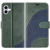 BoxTii Cover per iPhone 16 Plus, Custodia in PU Pelle Portafoglio, Magnetica Flip Cover a Libro con Slot per Schede per iPhone 16 Plus, Verde