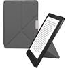 kwmobile Custodia Pieghevole Compatibile con Kobo Aura Edition 2 Cover - Cover Magnetica Pelle PU eReader con Stand - antracite
