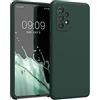 kwmobile Cover per Samsung Galaxy A52 / A52 5G / A52s 5G Custodia - Back Case per Smartphone in Silicone TPU - Protezione Gommata - verde muschio