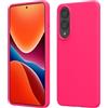 kwmobile Cover per Samsung Galaxy S25 Edge Custodia - Back Case per Smartphone in Silicone TPU - Protezione Gommata - rosa shocking