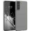 kwmobile Custodia Compatibile con Samsung Galaxy S21 Cover - Back Case per Smartphone in Silicone TPU - Protezione Gommata - stone dust