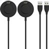 Astorgos per Caricatore Garmin per Orologi Compatibile con Garmin Vivoactive 6/5, Fenix 8/7/6/5, Forerunner 970/570/265, Instinct, Venu 4/3s, Dock di Ricarica con Cavo USB-A da 3.3 ft/1 m -2Pack, Nero