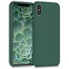 kwmobile Cover per Apple iPhone X Custodia - Back Case per Smartphone in Silicone TPU - Protezione Gommata - verde militare