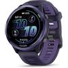 Garmin® Forerunner® 570, 47 mm, smartwatch GPS avanzato per corsa e triathlon, display AMOLED, funzioni di allenamento e recupero, alluminio indaco con cinturino traslucido viola imperiale/indaco