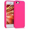kwmobile Cover per Apple iPhone SE (1.Gen 2016) / iPhone 5 / iPhone 5S Custodia - Back Case per Smartphone in Silicone TPU - Protezione Gommata - rosa shocking