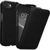 kalibri Custodia a Flip Ultra Slim Custodia compatibile con Apple iPhone 17e / iPhone 16e - Pelle Custodia protettiva Case in nero
