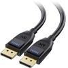 Cable Matters [Certificato VESA] Cavo DisplayPort 2.1 da 2 m, supporto 40 Gbps DP40 8K 60 Hz, 4K 144 Hz in nero con FreeSync, G-SYNC e HDR per monitor da gioco, PC, RTX 4080/4090, RX 7900 e altro