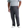 Haggar Men's Big-Tall Premium No Iron Classic Fit Plain Front Pant, Black, 46x32