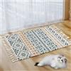 MORROWCAMP Tappeto Boho Area per soggiorno, piccolo tappeto in cotone intrecciato con nappe, 5 x 7 cm, stile vintage bohémien, lavabile, per cucina, bagno, camera da letto, lavanderia, ingresso interno