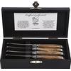 Laguiole Style de Vie Coltello da Burro Luxury Line, 4 Pezzi, Legno d'ulivo