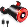 EBUYFIRE Luce Posteriore Bici Intelligente con Sensore di Frenata, Fanale Bici USB Ricaricabile Impermeabile IP65, 22 LED COB Rosso, 3 Modalità Illuminazione, Batteria 400mAh, Montaggio Universale