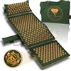 CALM ELEPHANT ORIGINAL GENUINE Set XXL 5 pz Tappetino Agopressione con Cuscino Ergonomico, Cuscino Lombare, Tappetino Piedi - Sollievo per Schiena, Collo e Spalle, Anti-Stress e Meditazione - Verde