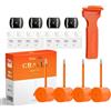 CYCLAMI Set di 4 CYCLAMI Camera d'Aria TPU Ultraleggera 700×18-32C/ 32-47C/ MTB29''1.9-2.5 Valvola Presta 45/65/85mm per Bici da Corsa, Gravel e Mountain Bike (700x32-47C - 45mm SV per Gravel)