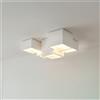 Applique da Soffitto in Gesso Pitturabile 5xGX53 - Serie ESSENZA