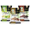 Online Quality Store Amla, Reetha, Shikakai Powder Combo Powder Pack For Hair R (confezione da 3, confezione totale da 380 g), tutti i tipi di capelli, grassi, secchi, spessi, danneggiati, 3 pezzi