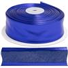 Aerzetix - C77460 - Rotolo di Nastro in sbieco Piegato per Cucire 10 Metri x 30mm - in 5% Lycra e 95% Poliestere - Colore Blu
