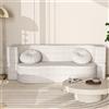 CASSILANDO Divano letto pieghevole a 2 posti, poltrona trasformabile, materasso a schiuma ad alta densità, divano lounge sofabed, dormitorio/sala giochi