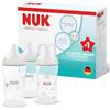 NUK Perfect Match Biberon | 3+ mesi | 260 ml | Biberon anti-colica | PP | Indicatore di controllo della temperatura | Arcobaleno/Pecora | Confezione da 3