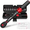 HYCHIKA BETTER TOOLS FOR BETTER LIFE HYCHIKA Kit da 13 Chiavi Dinamometriche 1/4 5-25Nm, Precisione ±2%, Set Chiave Dinamometrica Bici 72 Denti con Prolunga, Bits e Scatola.