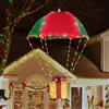 Geemoo Illuminazione Natalizia Esterna a Batteria, Scatola Regalo LED 85cm Paracadute Catena Luminosa a Batteria con Timer, 8 Modalità, Catena Luminosa Impermeabile per Decorazioni Natalizie Interno