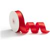 AOKSUNOVA Nastro di Raso da 25 mm X 23 m, Nastro Regalo, Nastri per Artigianato, Nastro Decorativo per Matrimoni, Confezioni Regalo, Rosso