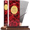 TRUMIRI, bastoncini di incenso alla rosa rossa, set da 120 (6 pacchetti da 20 bastoncini ciascuno) con porta incenso Trumiri
