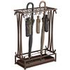 AcornFort U-22 Portaombrelli extra large in metallo bronzo, 21 fori, rettangolare, con 24 ganci e vassoio per perdite d'acqua piovana, 70 x 50 x 24 cm