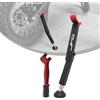 JFG RACING Cavalletto Moto Posteriore,Supporto Ruota Posteriore con Spazzola Pulizia per Pit Bike Dirt Bike Surron Talaria Sting E-Bike Lubrificazione Catena Pulizia Catena-Rosse