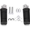 EBTOOLS Poggiapiedi Anteriori in Alluminio per Moto - Coppia di Pedane Frontali per Motocicletta, Resistenti e Leggeri, Stile Sportivo