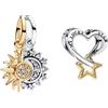 Feitery Ciondolo da donna per bracciali e collane, motivo: piccolo bradipo, abbinabile ad altri charms, Zirconia cubica