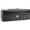 DONAU 5233001PL-01 - Cassetta portavalori grande, 250 x 90 x 180 mm, colore: Nero