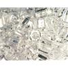 INNSPIRO Perline giapponesi cubo trasparente bianco 4 mm. 100 g.