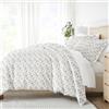 Linen Market Copripiumino per letto matrimoniale (azzurro) - Sperimenta un comfort simile a un hotel con morbidezza senza pari, stampe squisite e colori solidi per una camera da letto da sogno - Set