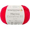 Schachenmayr 9807554-00231 Merino Extrafine 85 - Filato per Uncinetto, 85 m, 50 gr, Rosso (Ciliegia), 10 x 10 x 7 cm, 1 Pezzo
