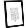 Deknudt Frames Cornice per Foto, in Legno Raffinato, Nero, 18 x 24 cm