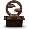 Zen Light ZEN'LIGHT, fontana interna Zen Terai, decorazione per la casa originale, flusso d'acqua naturale, illuminazione a led multicolore, pompa silenziosa, L 17 x L 21 x H 25 cm