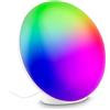 BRILONER - Lampada da tavolo LED con telecomando, dimmerabile, RGBIC, CCT, sensore musicale, lampada da gioco, comodino, scrivania, 17,5x10,6x16,4 cm, bianco