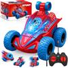 ZQEJEFD Macchina Telecomandata per Bambini, Mini Macchina Telecomandata Spider Acrobatica per Bambini, 360° Doppio Lato Monster Truck per Ragazzi di 3-10 Anni, Compleanno Regali di Natale Giocattoli