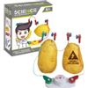 Buroku - Kit di Bioelettricità per Bambini | Genera Elettricità con Frutta e Bevande | Gioco Educativo STEM per Imparare l'Elettrochimica | Senza Pile, Sicuro e Facile da Montare