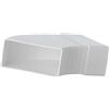 Steinberg14 110x55 mm 15-60° Curva a Canale Rettangolare - Adattatore, Connettore per Condotte in Plastica