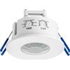 SEBSON Rilevatore di Movimento da Incasso per Interni - Montaggio a Soffitto, LED adatto, Programmabile - Sensore di Movimento 8m/360°, Ø75x45mm, IP20